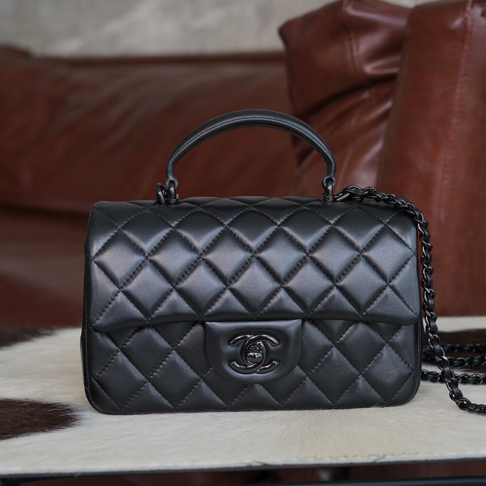 Chanel Mini Flap with Top Handle(HIGH-END GRADE)