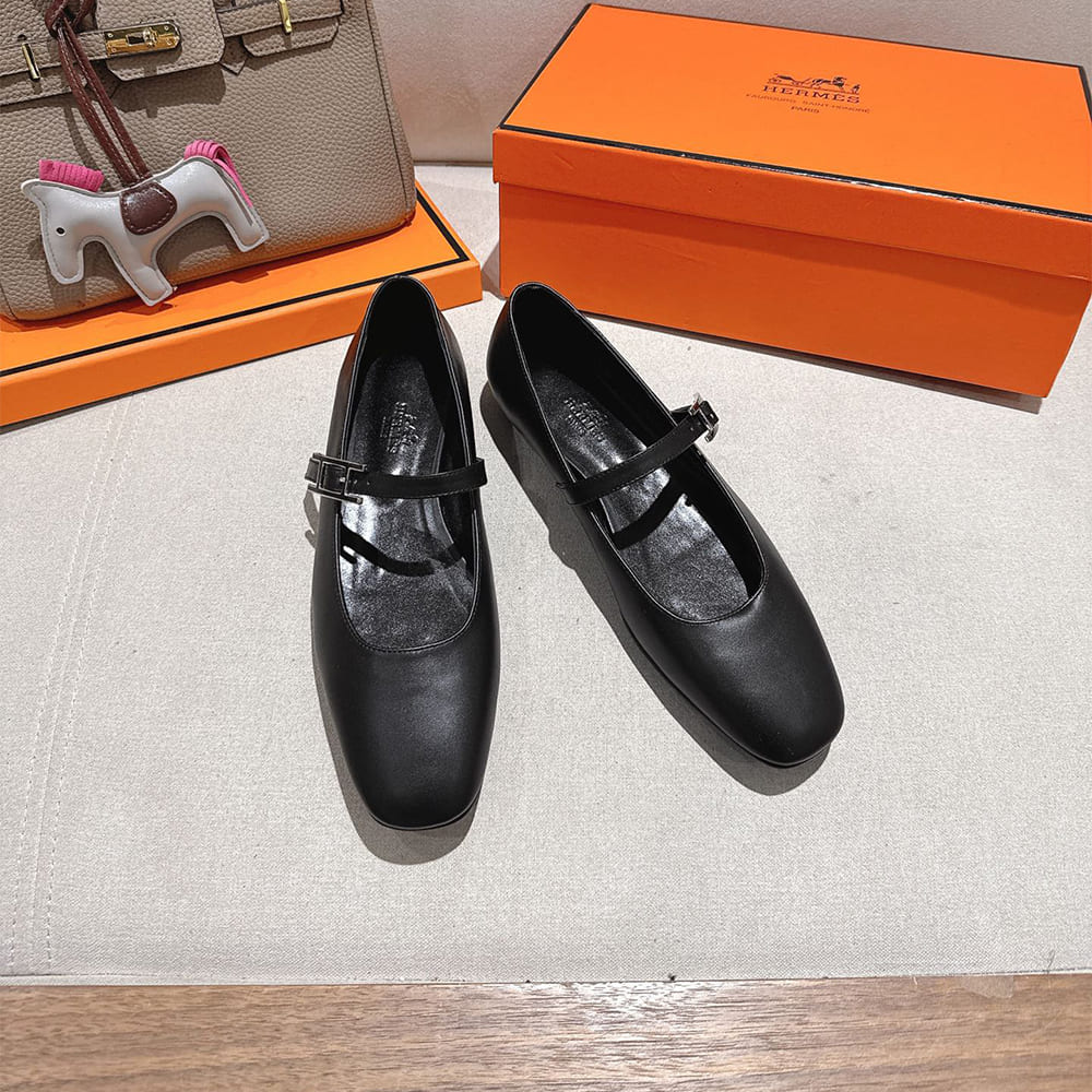 HERMES Jane ballet shoes