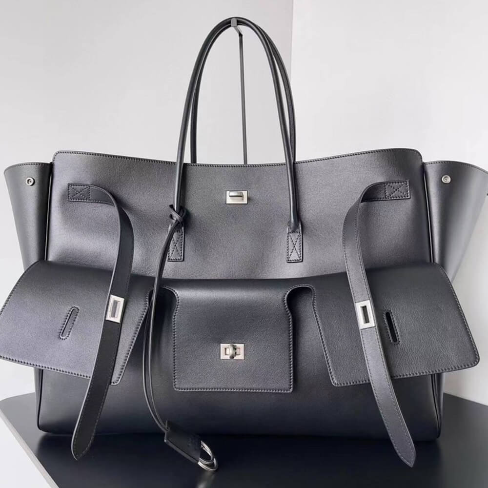 Balenciaga Bel Air Carry All Bag Xl in Black(HIGH-END GRADE)