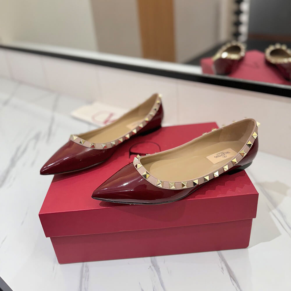 VALENTINO ROCKSTUD BALLET FLAT